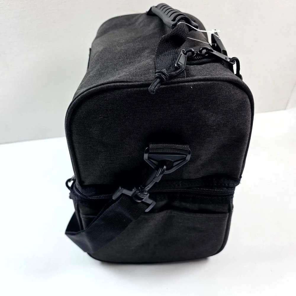 MIER Lunch Bag Black Dual Compartment Insulated Tactical Meal Prep Box Travel
